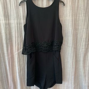 Black Fancy Romper